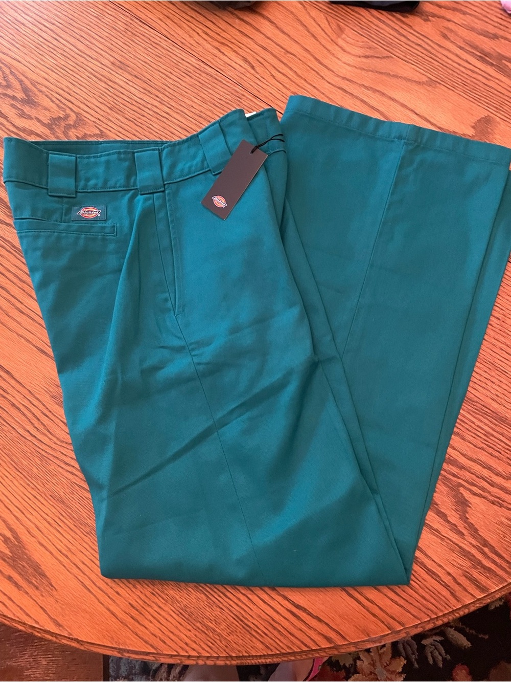 Dickies  Women’s Teal Work Pants - Classic Straight Fit size 2